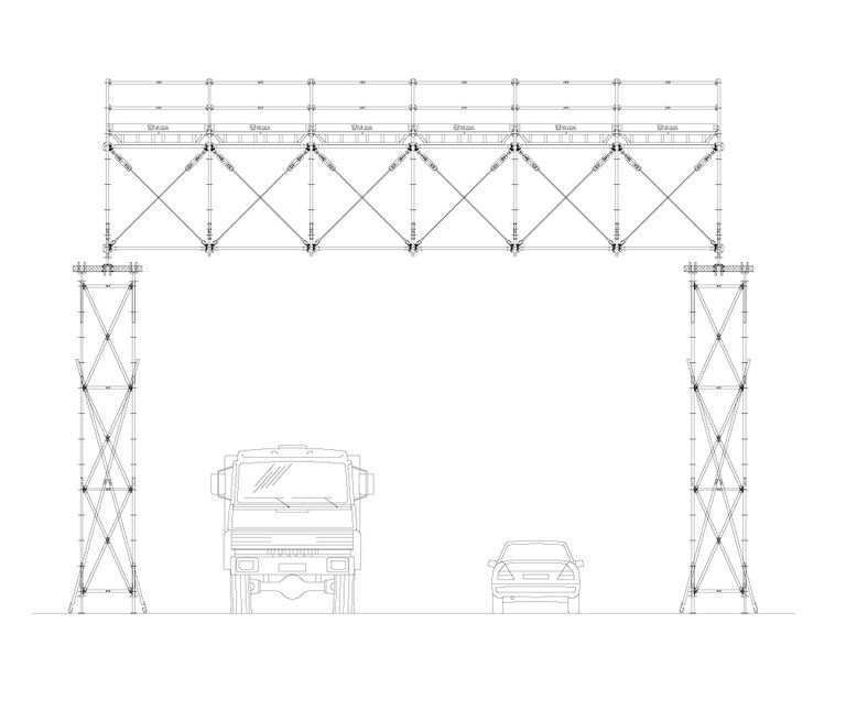 Cercha BRIO: protección de carretera.