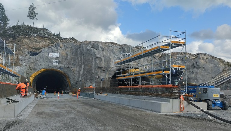 Dos nuevos falsos túneles en la Autopista E18 en Noruega