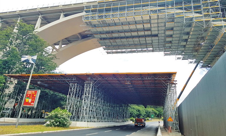 Reparación del viaducto más largo de Lisboa